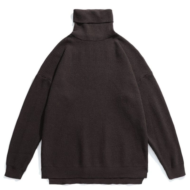 Casual Comfortable Pullover Turtleneck Sweater - Image 2