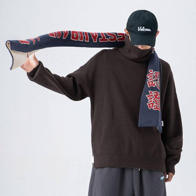 Casual Comfortable Pullover Turtleneck Sweater - Image 6