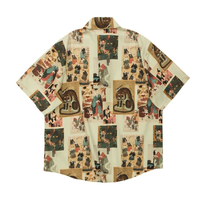 CasualStreet Printed Short Sleeve Ancient Asia Shirt - Image 3