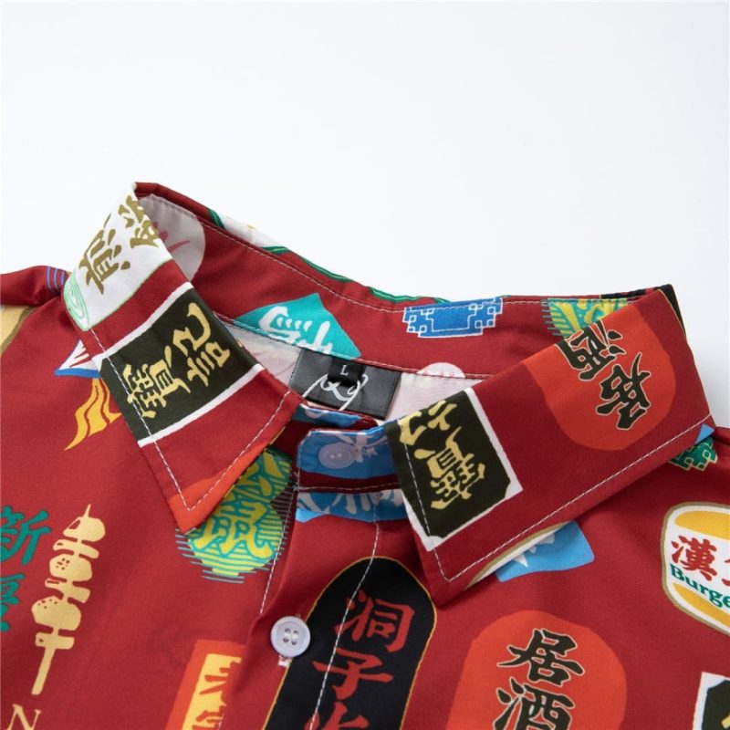 CasualStreet Printed Short Sleeve Asian Signs Shirt - Image 3