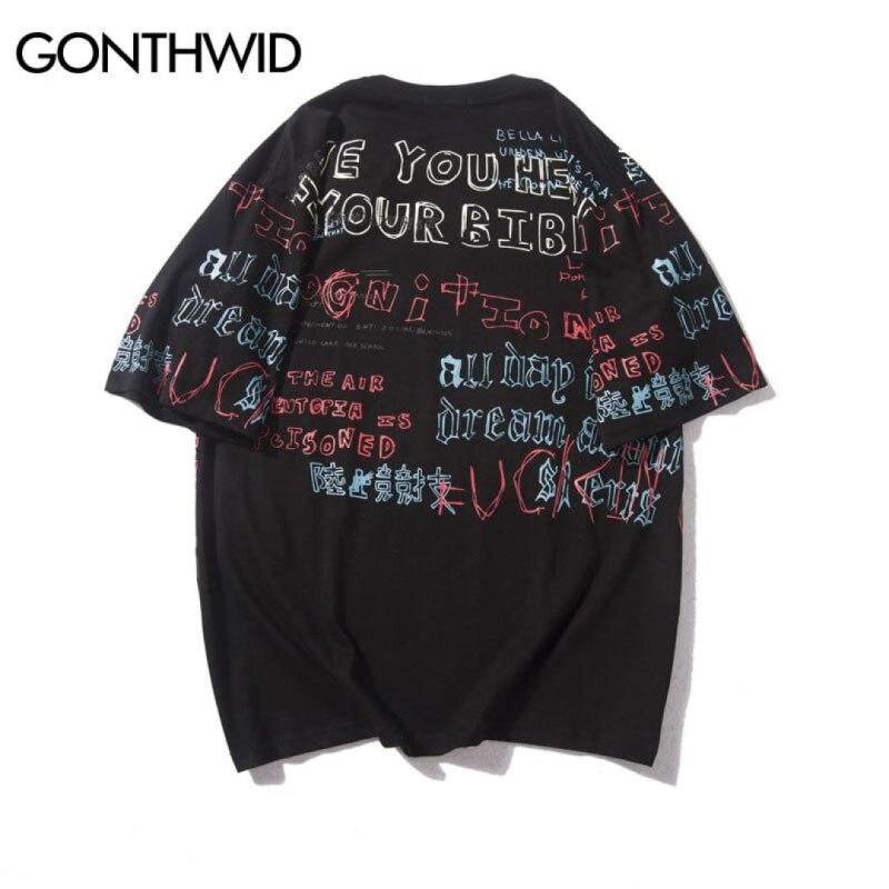 CHALK'D Graffiti Short Sleeve Shirt - Image 2