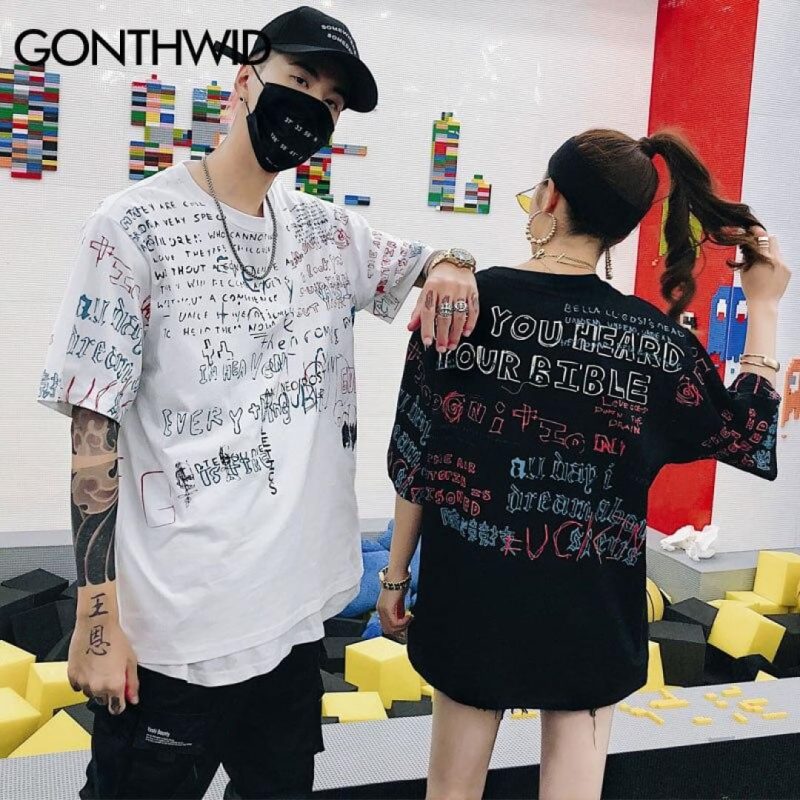 CHALK'D Graffiti Short Sleeve Shirt - Image 6