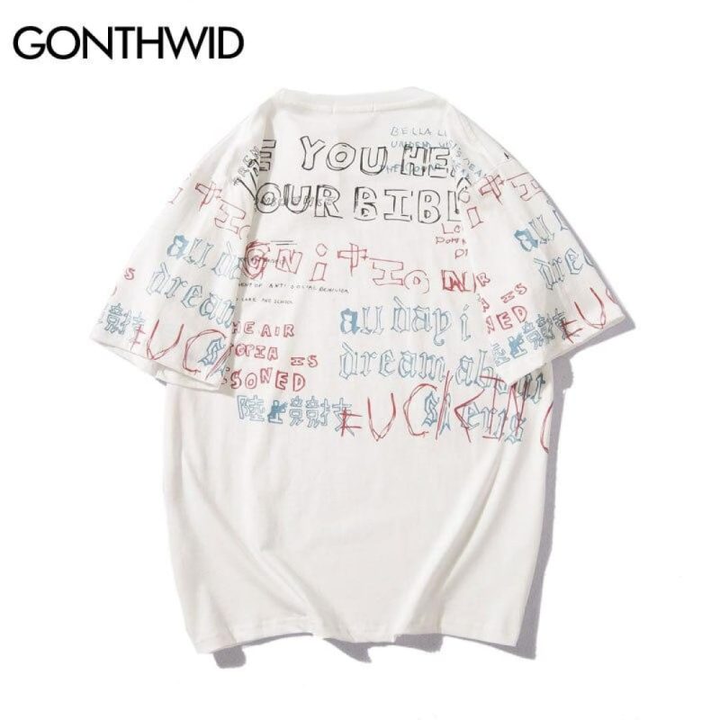 CHALK'D Graffiti Short Sleeve Shirt - Image 4