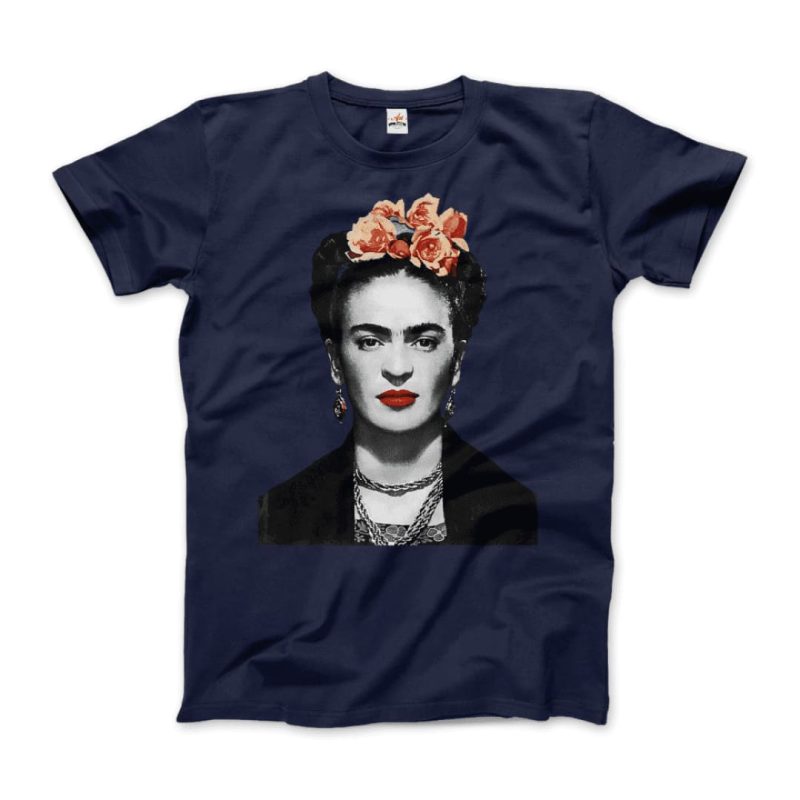 Frida Kahlo With Flowers Poster Artwork T-Shirt - Image 5