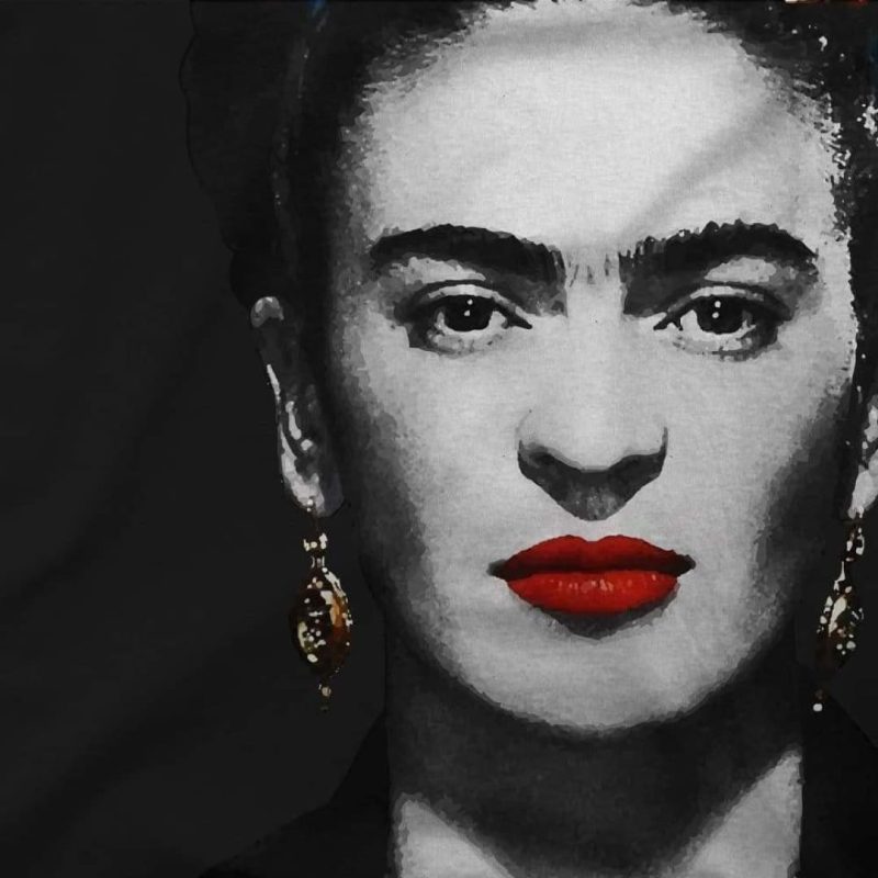 Frida Kahlo With Flowers Poster Artwork T-Shirt - Image 13