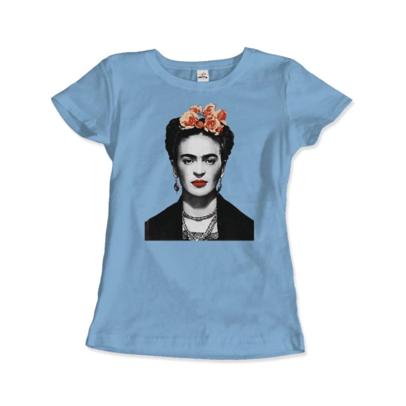 Frida Kahlo With Flowers Poster Artwork T-Shirt - Image 10
