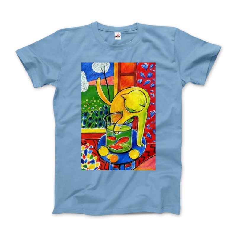 Henri Matisse the Cat With Red Fishes 1914 Artwork T-Shirt - Image 11