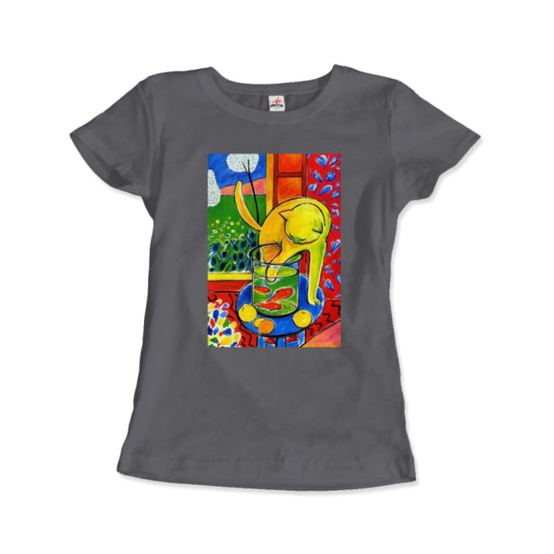 Henri Matisse the Cat With Red Fishes 1914 Artwork T-Shirt - Image 10