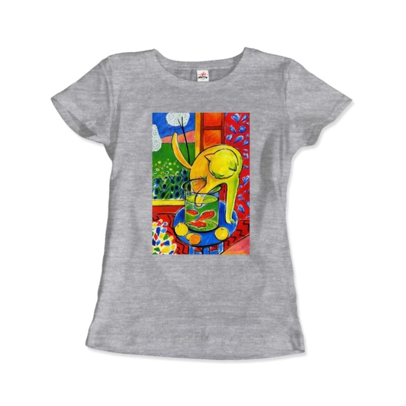 Henri Matisse the Cat With Red Fishes 1914 Artwork T-Shirt - Image 6