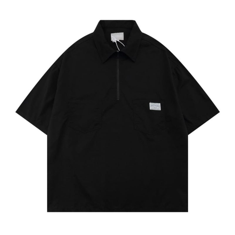 Japanese-Inspired Oversized Polo Shirt - Image 4