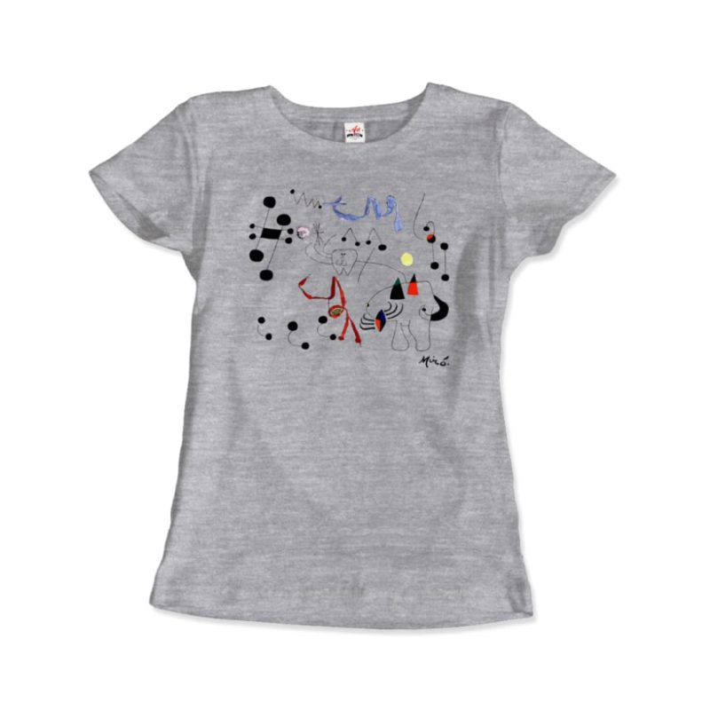 Joan Miro Woman Dreaming of Escape 1945 Artwork T-Shirt - Image 4