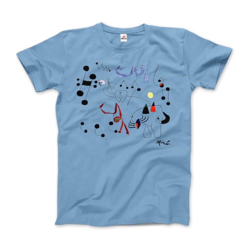 Joan Miro Woman Dreaming of Escape 1945 Artwork T-Shirt - Image 5