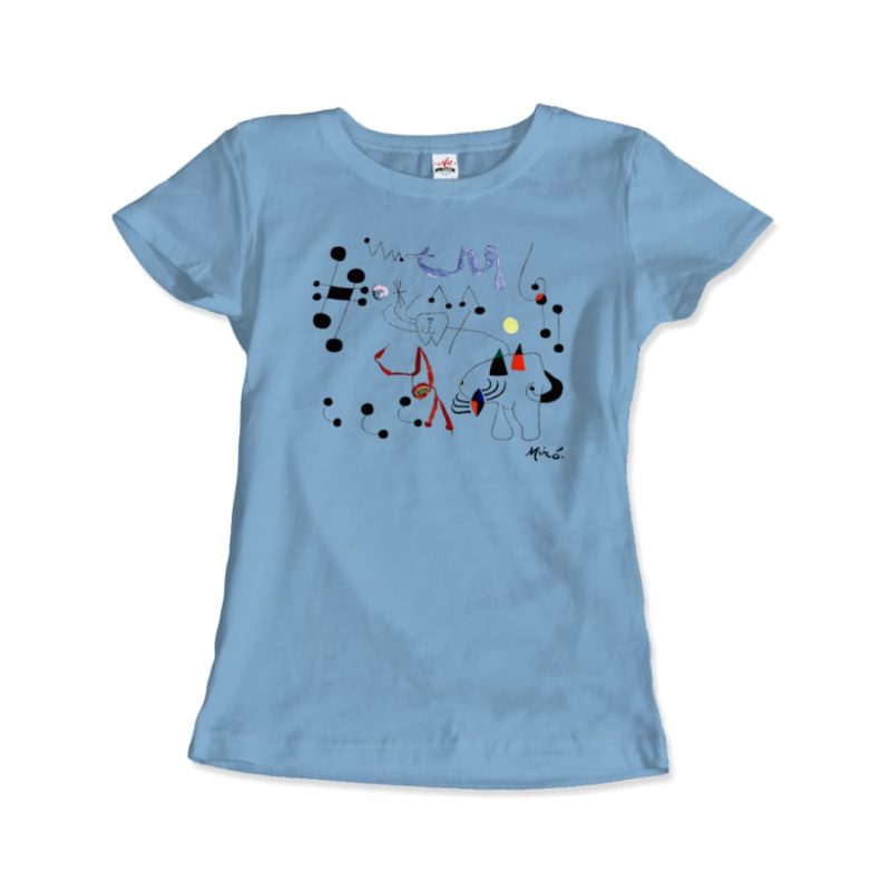 Joan Miro Woman Dreaming of Escape 1945 Artwork T-Shirt - Image 6