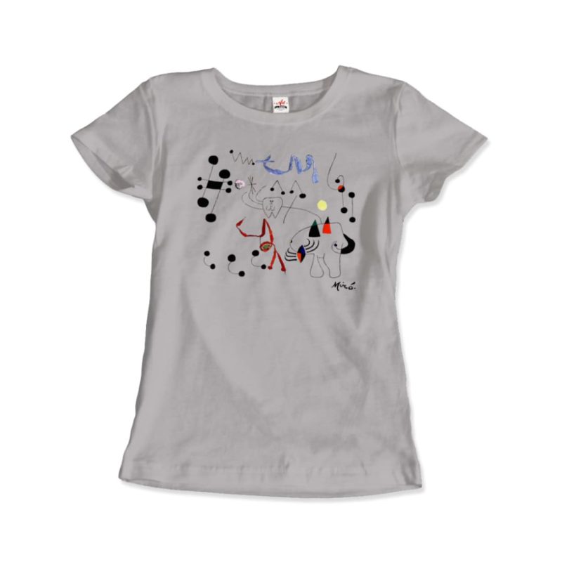 Joan Miro Woman Dreaming of Escape 1945 Artwork T-Shirt - Image 10