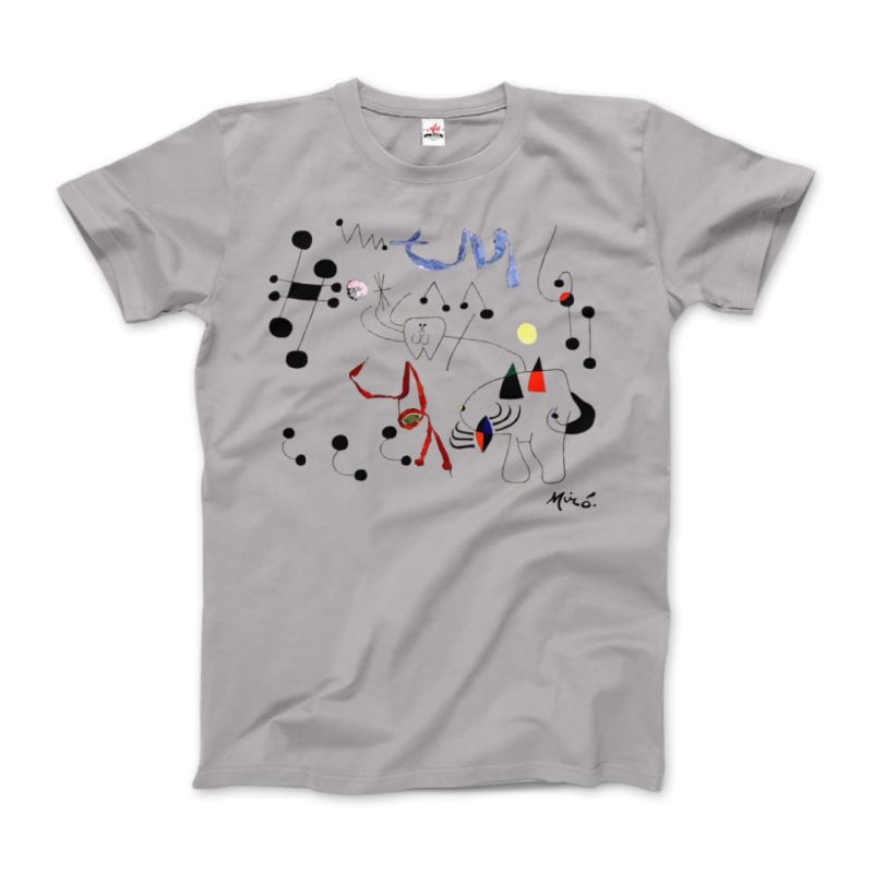 Joan Miro Woman Dreaming of Escape 1945 Artwork T-Shirt - Image 9