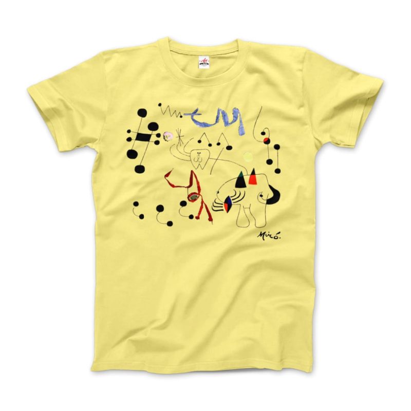 Joan Miro Woman Dreaming of Escape 1945 Artwork T-Shirt - Image 7
