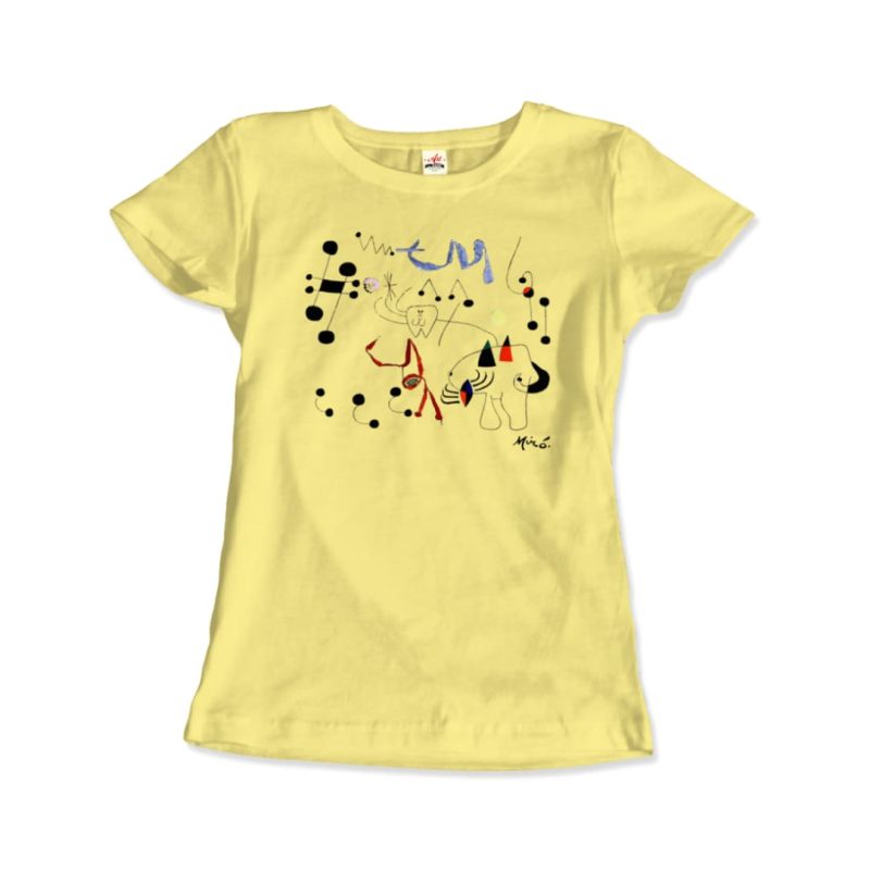 Joan Miro Woman Dreaming of Escape 1945 Artwork T-Shirt - Image 8