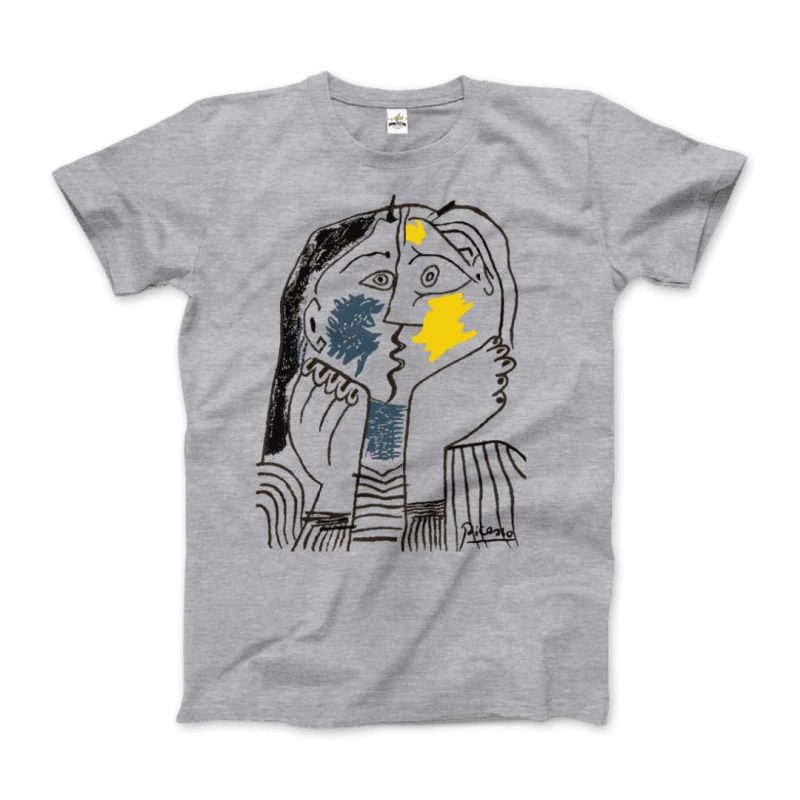 Pablo Picasso the Kiss 1979 Artwork T-Shirt - Image 7