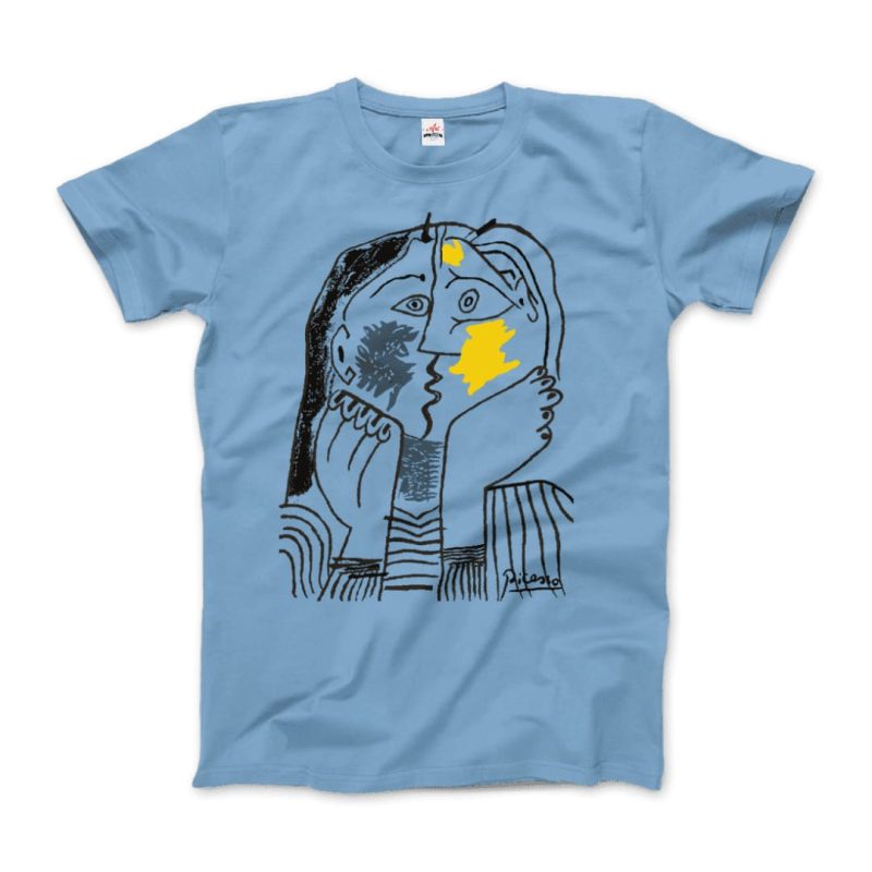 Pablo Picasso the Kiss 1979 Artwork T-Shirt - Image 2