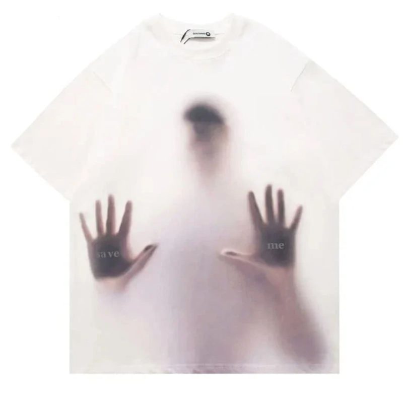Save Me - Distressed Statues Graphic T-Shirt
