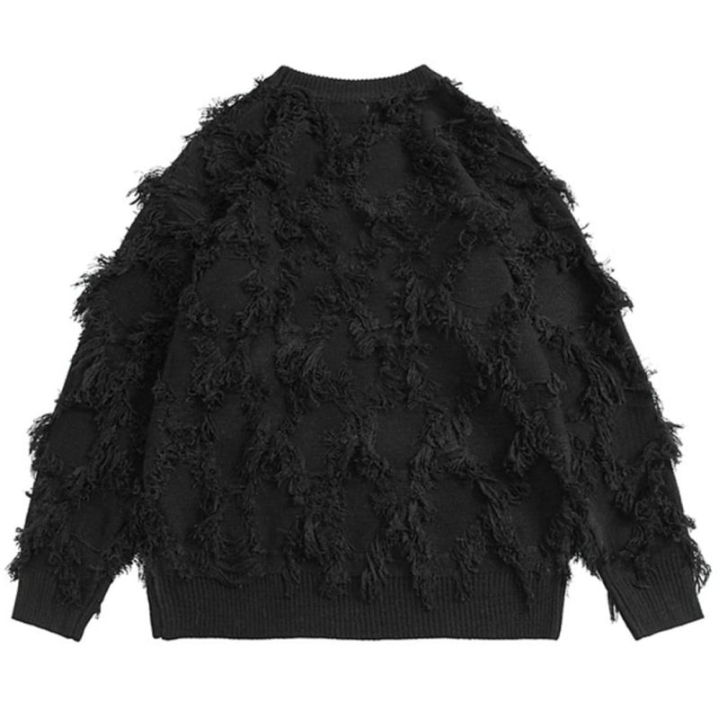 StreetFlow: Distressed Tassel Sweater - Image 2