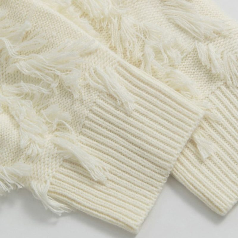 StreetFlow: Distressed Tassel Sweater - Image 5