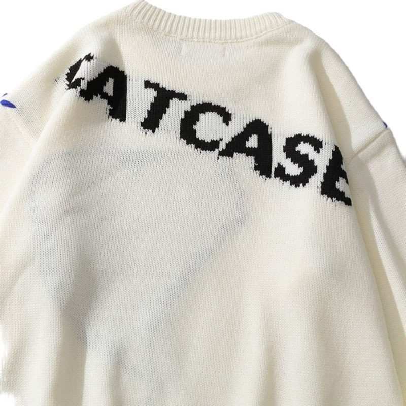 UrbanRhythm: "Love Abstract" Knitted Sweater - Image 6